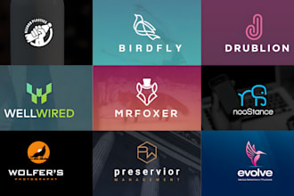 do minimalist logo design, brand identity and branding kit