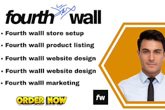 setup fourth wall shop, fourthwall website design fourthwall pod product listing