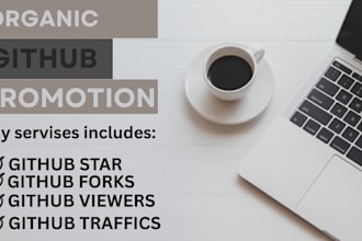 do organic github promotion to gain stars fork repo and traffic