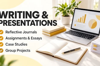 do reflective journal, assigned, case study, group project, presentation, essay