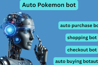 code pokemon bot, auto purchasing bot, pokemon center bot, item monitor bot