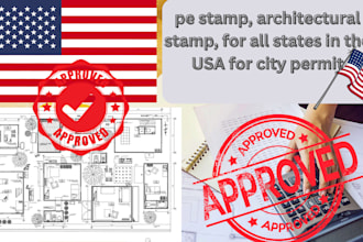 do structural engineer, california, ohio, indiana pe stamp for city permit