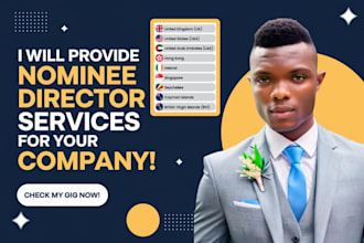 provide nominee director, shareholder, company setup and corporate secretary
