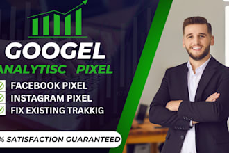 integrate ga4 and meta facebook pixel instagram pixels into your  website store