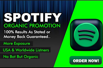 do organic spotify music promotion, album promotion, spotify ads, spotify pitch