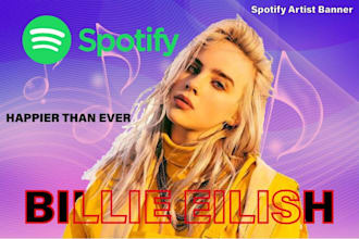 do spotify artist banner, canvas and cover design