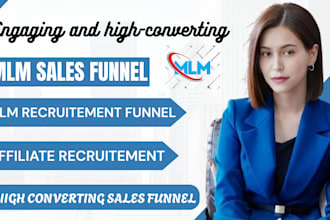 mlm sales funnel mlm affiliate marketing, MLM reruitment funnel, mlm promotion