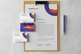 design business card, letterhead and stationary items