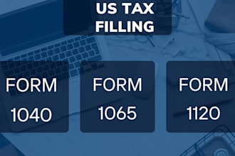 prepare and file USA tax return 1040 1120 1065