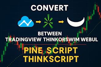 convert tradingview indicator, strategy, thinkorswim webull pinescript mt4, mt5