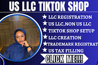 register and setup USA tiktok shop USA llc registration tiktok shop for non USA