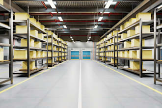 do 3d warehouse design, 3d storage room, 3d warehouse layout, factory design,