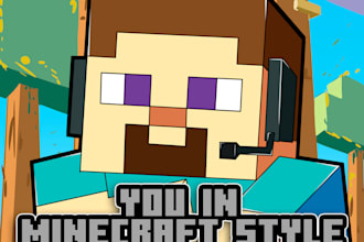 draw yourself in minecraft style