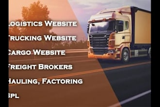 build professional logistic and cargo website