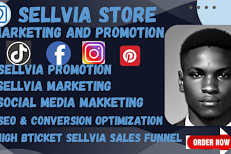 do sellvia store  marketing,shopify promotion and be your manager