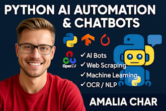 do python ai automation, web scraping, ai chatbots, machine learning, nlp, ocr