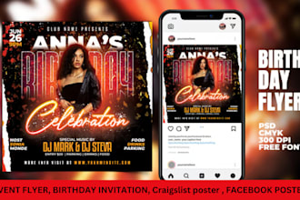 design your wedding, birthday and any event flyer, poster or invitation in 24hrs