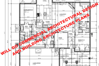 do commercial architectural design and building architecture plan permit drawing