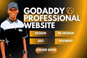design, customize, or fix your godaddy website professionally