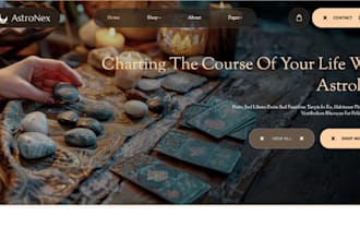 design lucrative spiritual products shopify candle store tarot reading website
