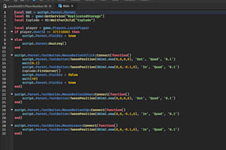 be your roblox scripter for custom game mechanics
