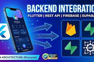 integrate rest API, firebase, or supabase in your flutter app