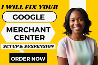 setup reactivate fix google merchant center suspended or misrepresentation