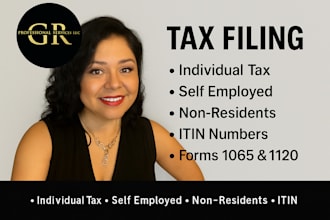 file your US taxes including 1099 and itin