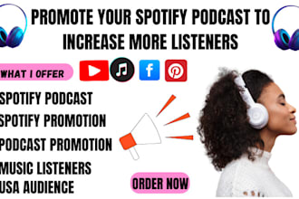 promote your itunes music, iheart, spotify podcast promotion spotify ads