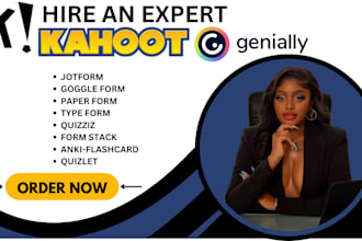 create flashcards on anki, quizlet, jotform, kahoot, genially interactive quizz