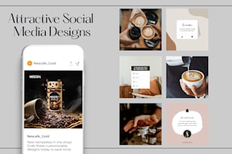 design modern social media post design for lifestyle brands