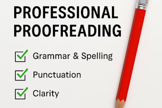 proofread and edit your english content