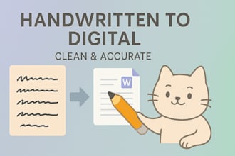 digitize your handwritten documents or images