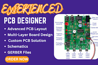 do pcb circuit design, pcb schematic, pcb assembly, and hardware development