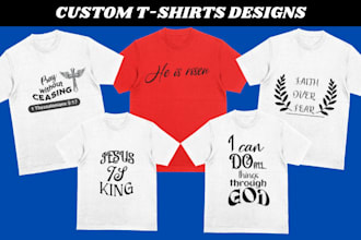 design custom christian t shirts for print on demand