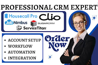 do housecall pro clio servicetitan automation jobnimbus jobber sugarcrm jobtread
