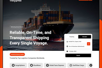 build logistics, transport, trucking website