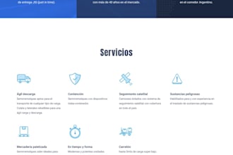 build an elegant logistics, transport, trucking website