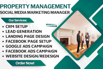 be your property management, real estate investor social media marketing manager