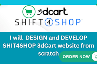 design build your shift4shop 3dcart website with customization