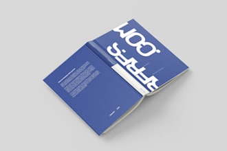 do a book desing, cover and backover and interior