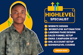 gohighlevel landing page gohighlevel sales funnel go high level website expert