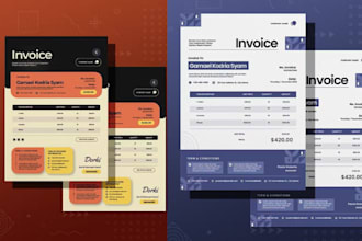 design custom branded invoice templates for your business