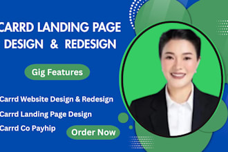 design carrd website, redesign carrd website, carrd landing page, card co payhip