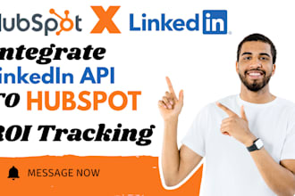 integrate linkedin API to hubspot roi tracking