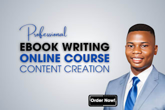 online course content creation ebook ghostwriter and training manual creator