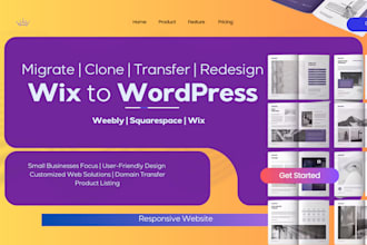 clone or transfer wix to wordpress redesign food restaurant wix website
