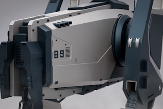 design hard surface 3d models for games 3d printing 3d mech robots sci fi assets