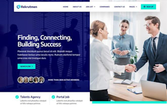 build squarespace recruitment website job board website digital agency website