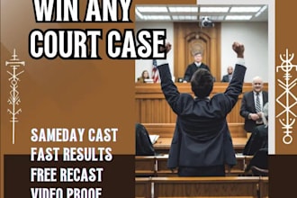 cast strong court case spell, win lawsuit, justice spell avoid jail or prison